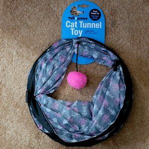 Cat Tunnel Toy Pink w fish Small .. New w/ Tag!